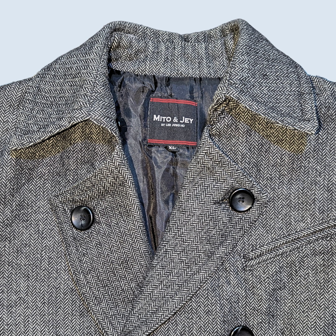 Premium Jeans Wool Double Breasted Blazer