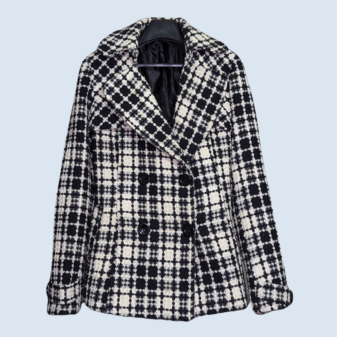 SEBBY collection Plaid Coat