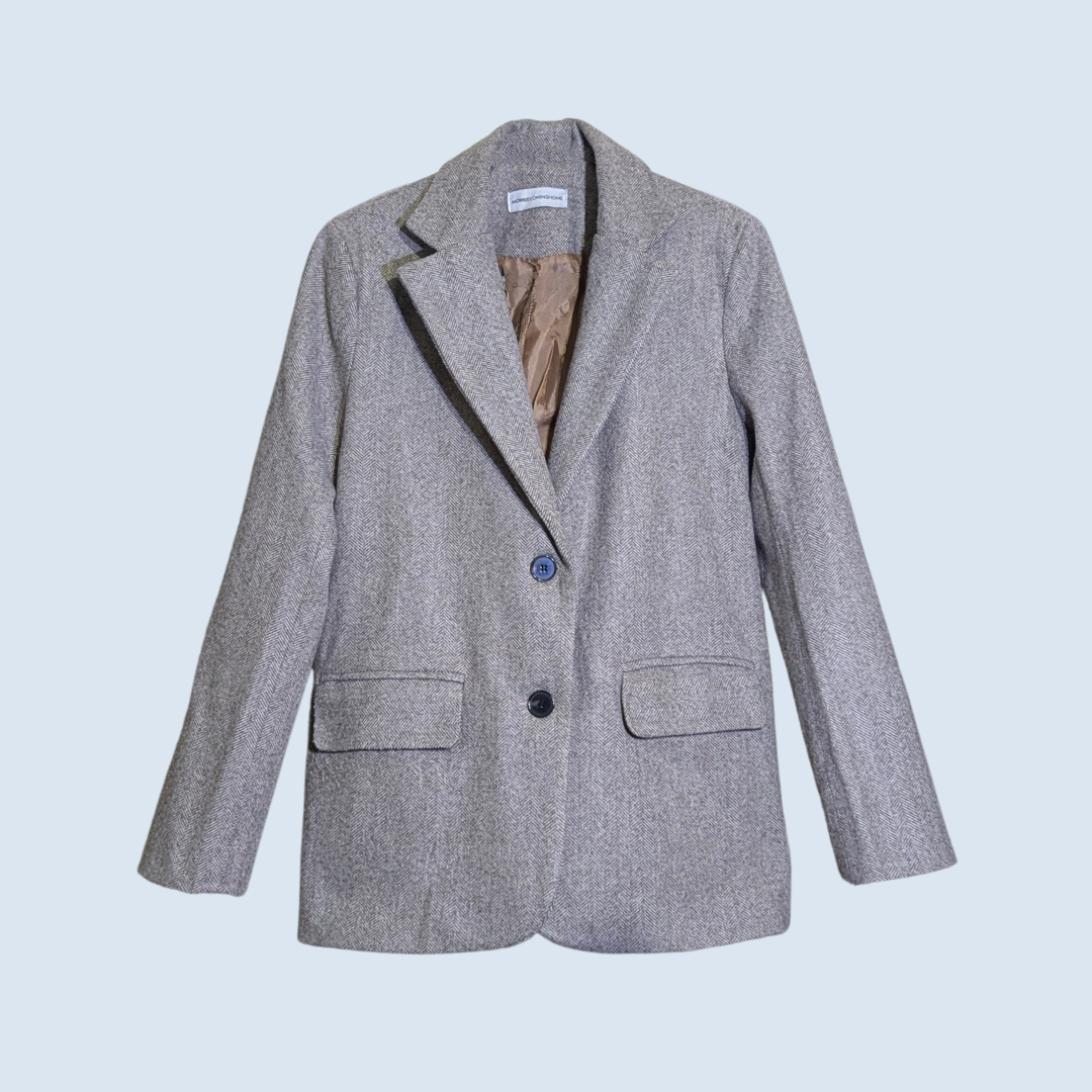 Gray Wool Blazer