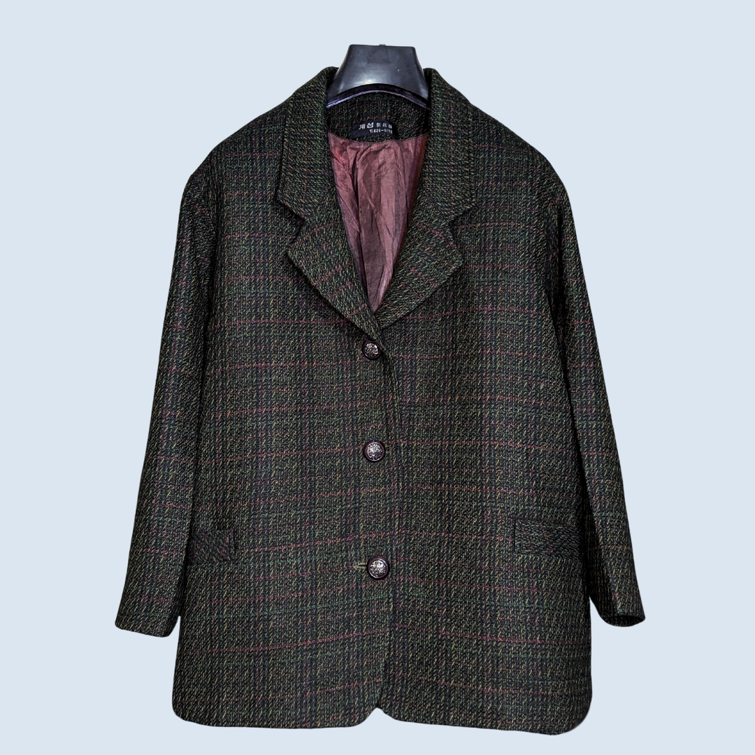 Olive Ivy Check Blazer