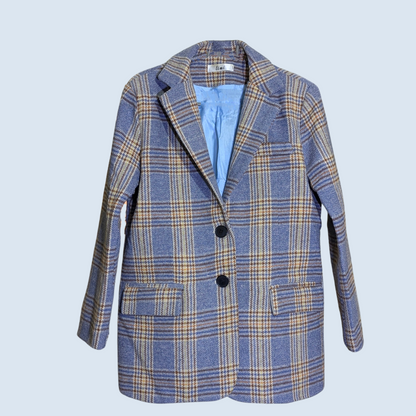 Dakota Check Formal Wool Blazer